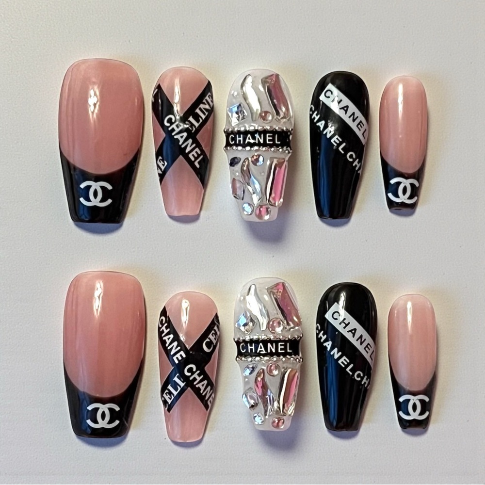Custom Handmade Reusable Designer Press On Nails